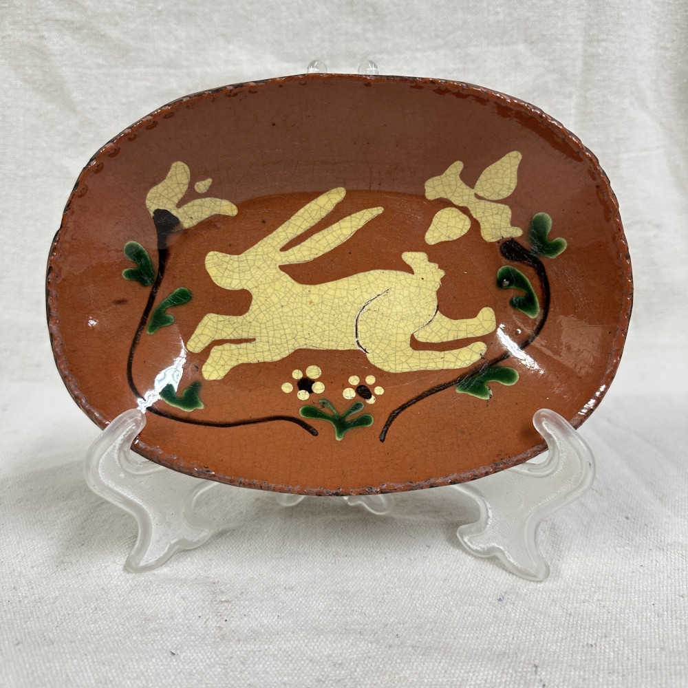 Crystal Rabbit Plate Quilled Rabbit Plate $55